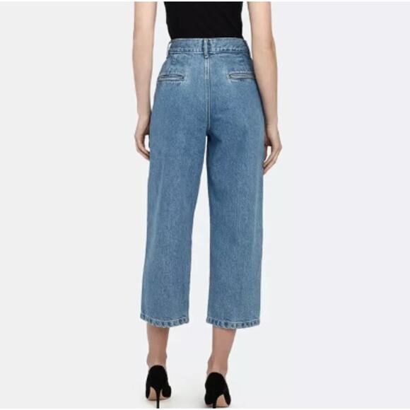 New ~ EDWIN ~ FREE PEOPLE ~One Way Maiia Wide Leg Jeans Size S - Picture 2 of 9